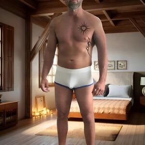 Mens Soft Knit Backless Boxer Briefs